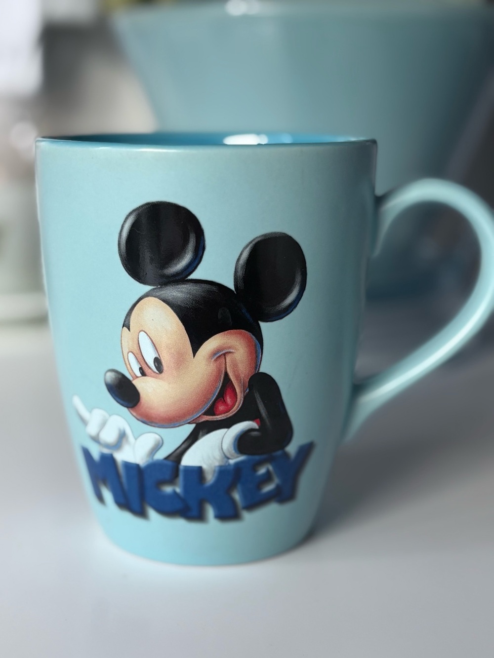 Disney Light Blue Mickey Mouse Ceramic Mug